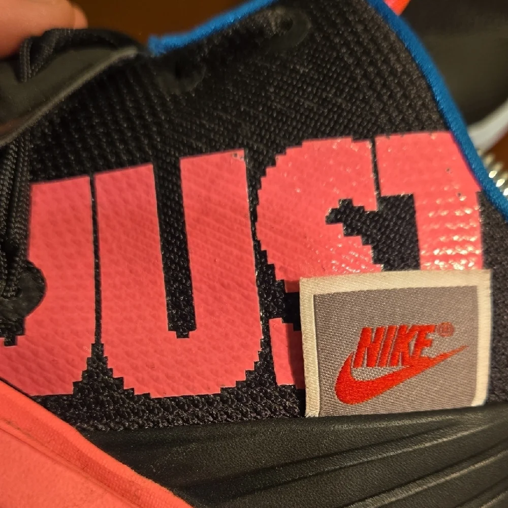 Nike Kyrie 5 Just Do It‎ Black and Pink Athletic Shoes